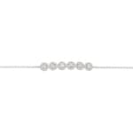 1.00ct Diamond Halo Bracelet 750/18 K White Gold - AR-69526-WG
