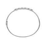 1.00ct Diamond Halo Bangle 750/18 K White Gold - AR-69528-WG