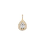 1.01ct Diamond Pendant 750/18 K Yellow Gold