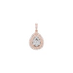 1.01 Karat Diamantanhänger 750/18 K Roségold
