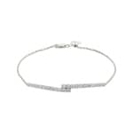 1.01 Karat Diamantarmband 750/18 K Weissgold