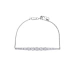 1.01 Karat Diamantarmband 750/18 K Weissgold