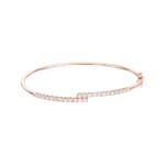1.01ct Diamond Bangle oval 750/18 K Rose Gold