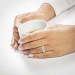 1.01ct Diamond Ring 750/18 K Yellow Gold - RI-69143-GG