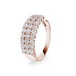 1.01 Karat Diamanten Damenring 750/18 K Roségold
