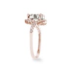 1.01ct Diamond Halo Engagement Ring 750/18 K Rose Gold - RI-69293-RG