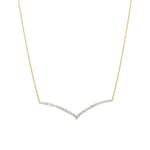 1.01 Karat Diamantencollier 750/18 K Gelbgold