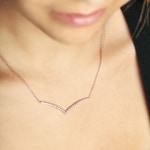 1.01 Karat Diamantencollier 750/18 K Roségold - KE-69192-RG