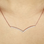 1.01 Karat Diamantencollier 750/18 K Roségold - KE-69192-RG