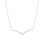 1.01 Karat Diamantencollier 750/18 K Weissgold