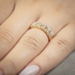 1.01 carats diamants bague or jaune 750/18 ct - RI-69276-GG