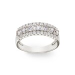 1.01 carats diamants bague or gris 750/18 ct - RI-69540-WG
