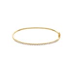 1.02 Karat Diamantarmreif oval 750/18 K Gelbgold