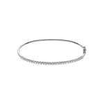 1.02 Karat Diamantarmreif oval 750/18 K Weissgold