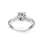 1.03ct Diamanten Solitärring 750/18 K Weissgold - RI-01591-WG