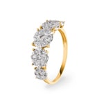 1.06ct Diamond Ring 750/18 K Yellow Gold