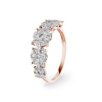 1.06ct Diamond Ring 750/18 K Rose Gold