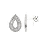 1.07 Karat Diamantohrstecker 750/18 K Weissgold