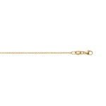 1.0mm Chaîne franco diamantée or jaune 750/18 ct