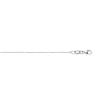 1.0mm Chaîne franco diamantée or gris 750/18 ct