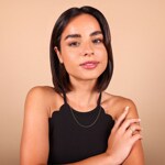 1.0mm Kugelkette 750/18 K Gelbgold - KEK0110