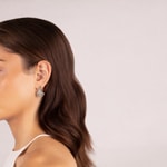 1.10ct Diamond Stud Earrings 750/18 K White Gold - OR-27428-WG