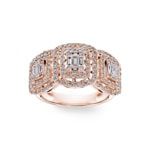 1.13ct Diamond Ring 750/18 K Rose Gold - RI-10420-RG
