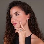 1.13ct Diamond Ring 750/18 K Rose Gold - RI-10420-RG