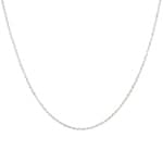 1.1mm Singapurkette 375/9 K Weissgold