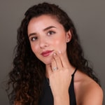 1.28ct Diamonds Pavé Solitaire Ring 750/18 K White Gold - RI-6529-02-WG