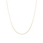 1.2mm Sanded Curb Chain 750/18 K Yellow Gold