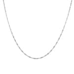1.2mm Singapurkette 750/18 K Weissgold - CSI2001