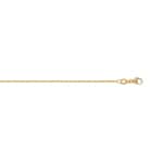 1.4mm Ankerkette oval 750/18 K Gelbgold mit Messerschliff