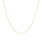 1.4mm Collier forçat miroir or jaune 750/18 ct