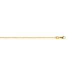 1.4mm Collier vénitienne diamantée or jaune 750/18 ct - CVE1006