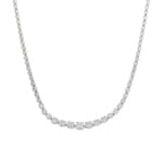 1.50 Karat Halo Diamantencollier 750/18 K Weissgold