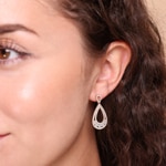 1.53 carats diamants boucles d'oreilles or rosé 750/18 ct - OR-118310-RG