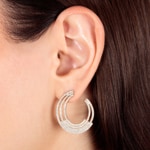 1.54 Karat Diamantohrringe 750/18 K Roségold - OR-73007-RG