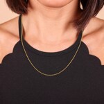 1.5mm Kugelkette 750/18 K Gelbgold - KEK1515