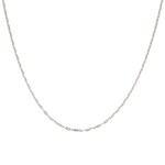1.5mm Stäbchenankerkette 375/9 K Weissgold