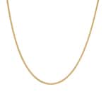 1.6mm Collier gourmette limée or jaune 750/18 ct - CPA1004