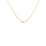 1.6mm Collier forçat miroir or jaune 750/18 ct - KES5016