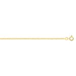 1.7mm Collier gourmette diamantée or jaune 375/9 ct - 9KG50