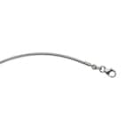 1.8mm Omega Chain round 750/18 K White Gold - COM2003