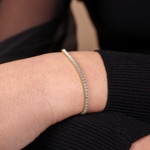 1.90ct Diamond Tennis Bracelet 750/18 K Yellow Gold - AR-00246-GG