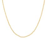 1.9mm Fantasiecollier 750/18 K Gelbgold