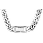 10mm Cuban Link Curb Chain Silvery - KE0007-S-10MM