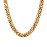 10mm Cuban Link Curb Chain Gold plated