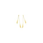 Boucles d'oreilles pendantes or jaune 750/18 ct