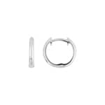 11mm Créoles or gris 375/9 ct